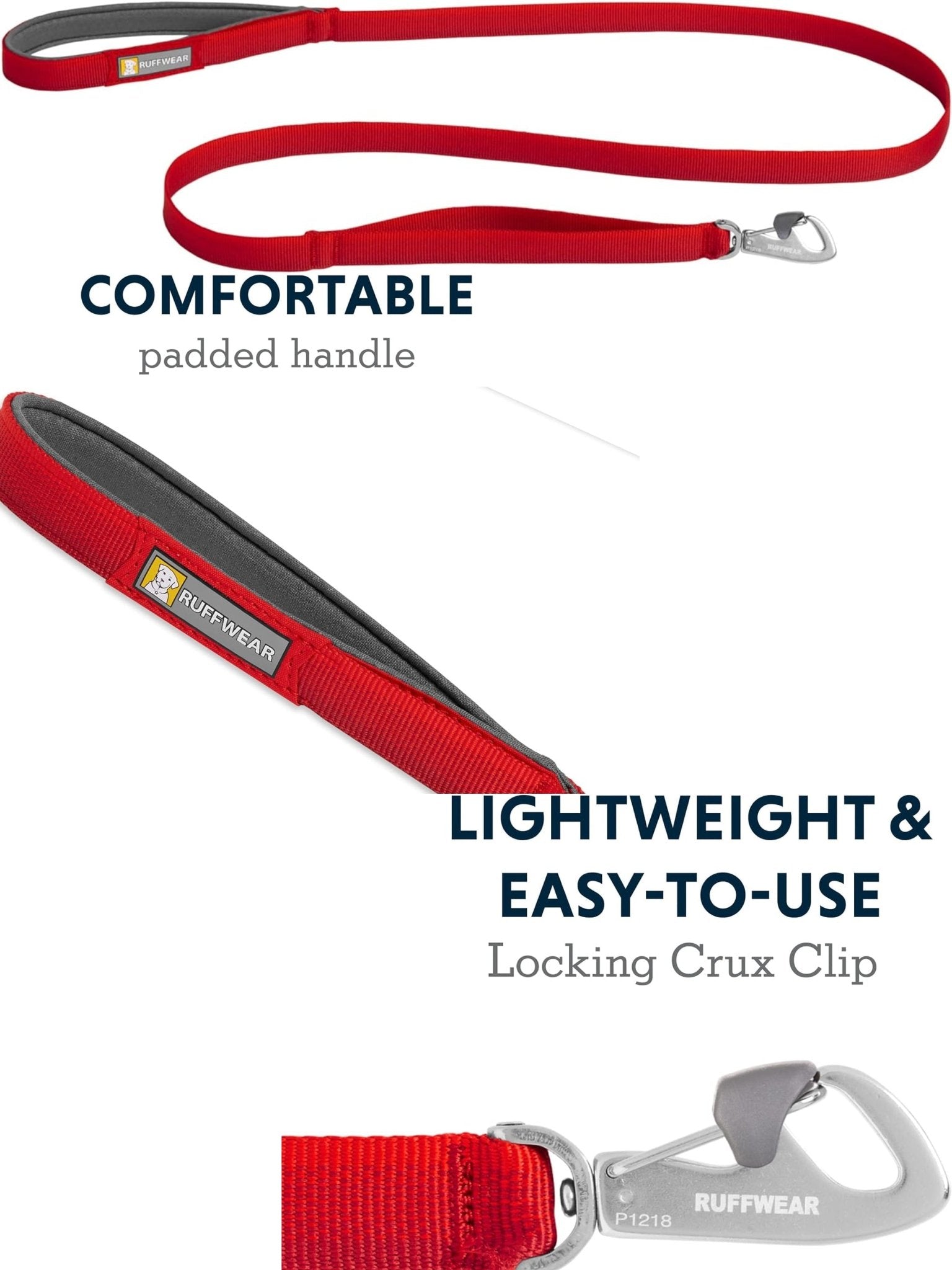 Ruffwear - Front Range Dog Lead, 5 ft Leash with Padded Handle for Everyday Walking