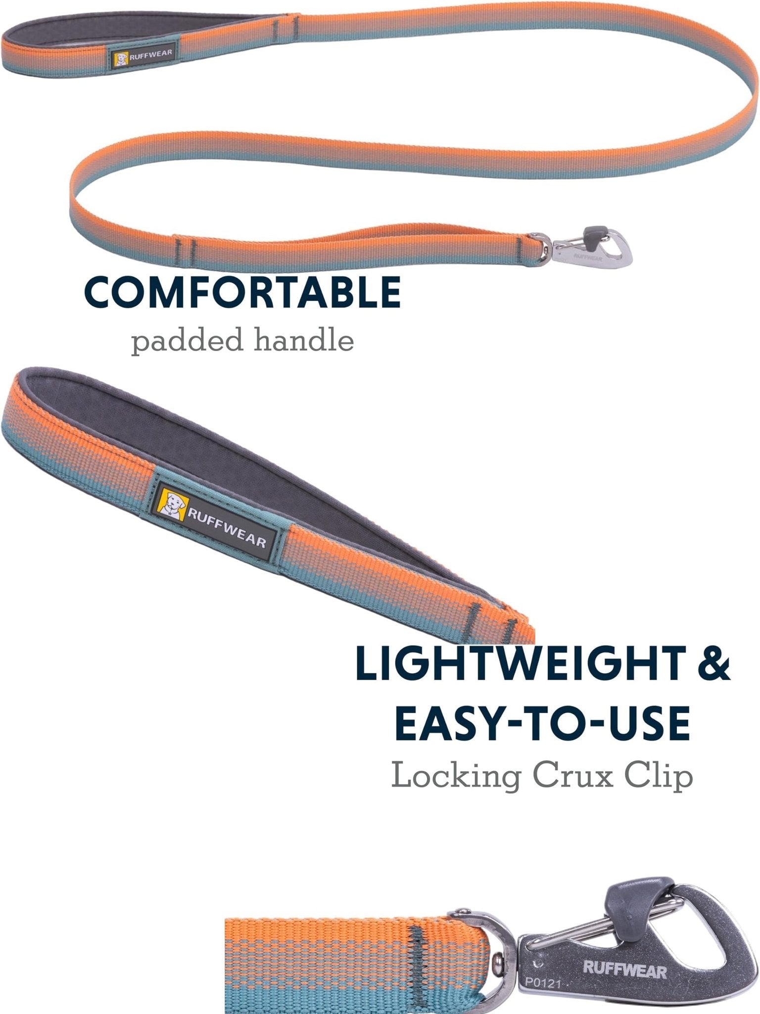 Ruffwear - Front Range Dog Lead, 5 ft Leash with Padded Handle for Everyday Walking