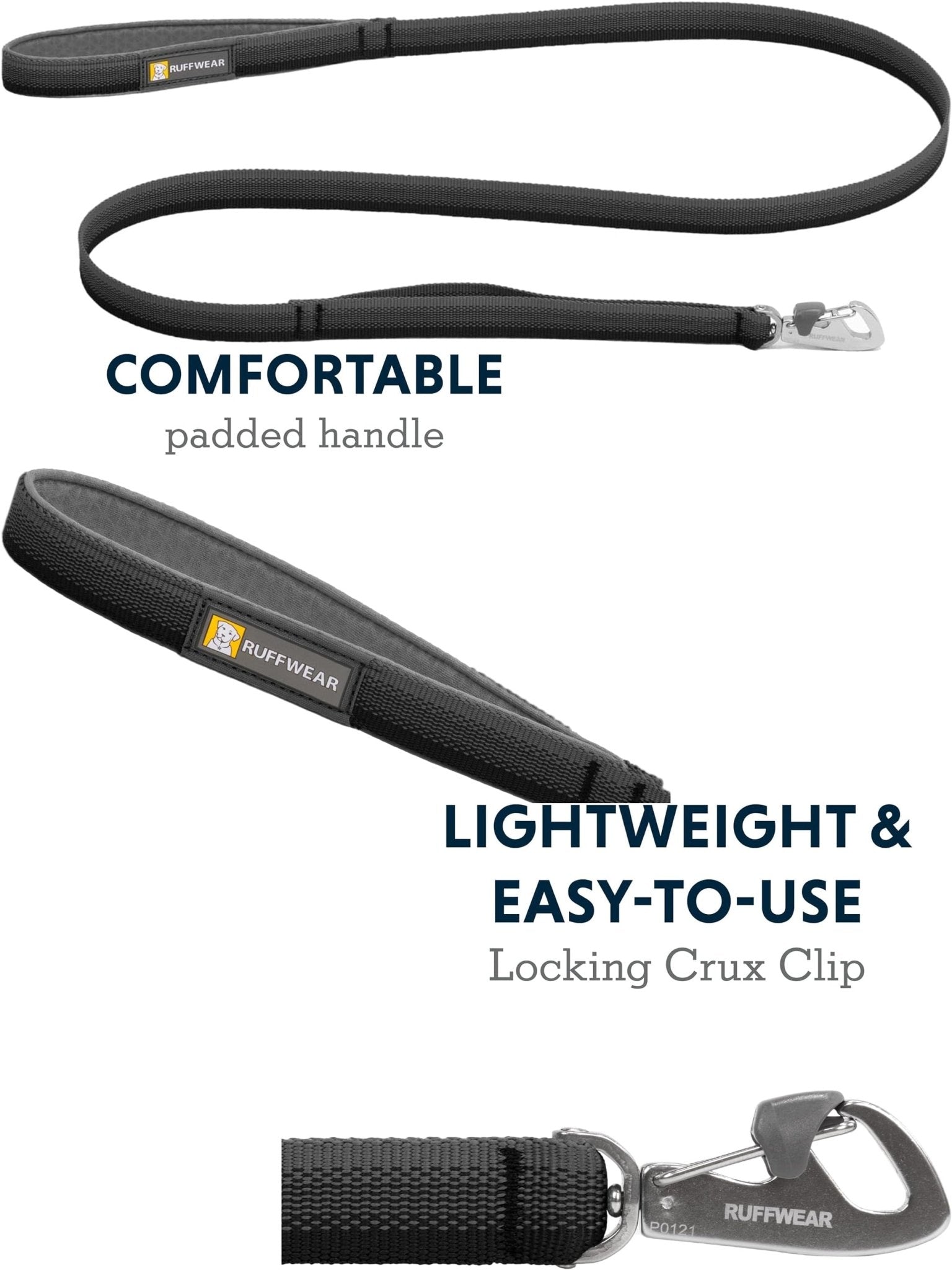 Ruffwear - Front Range Dog Lead, 5 ft Leash with Padded Handle for Everyday Walking