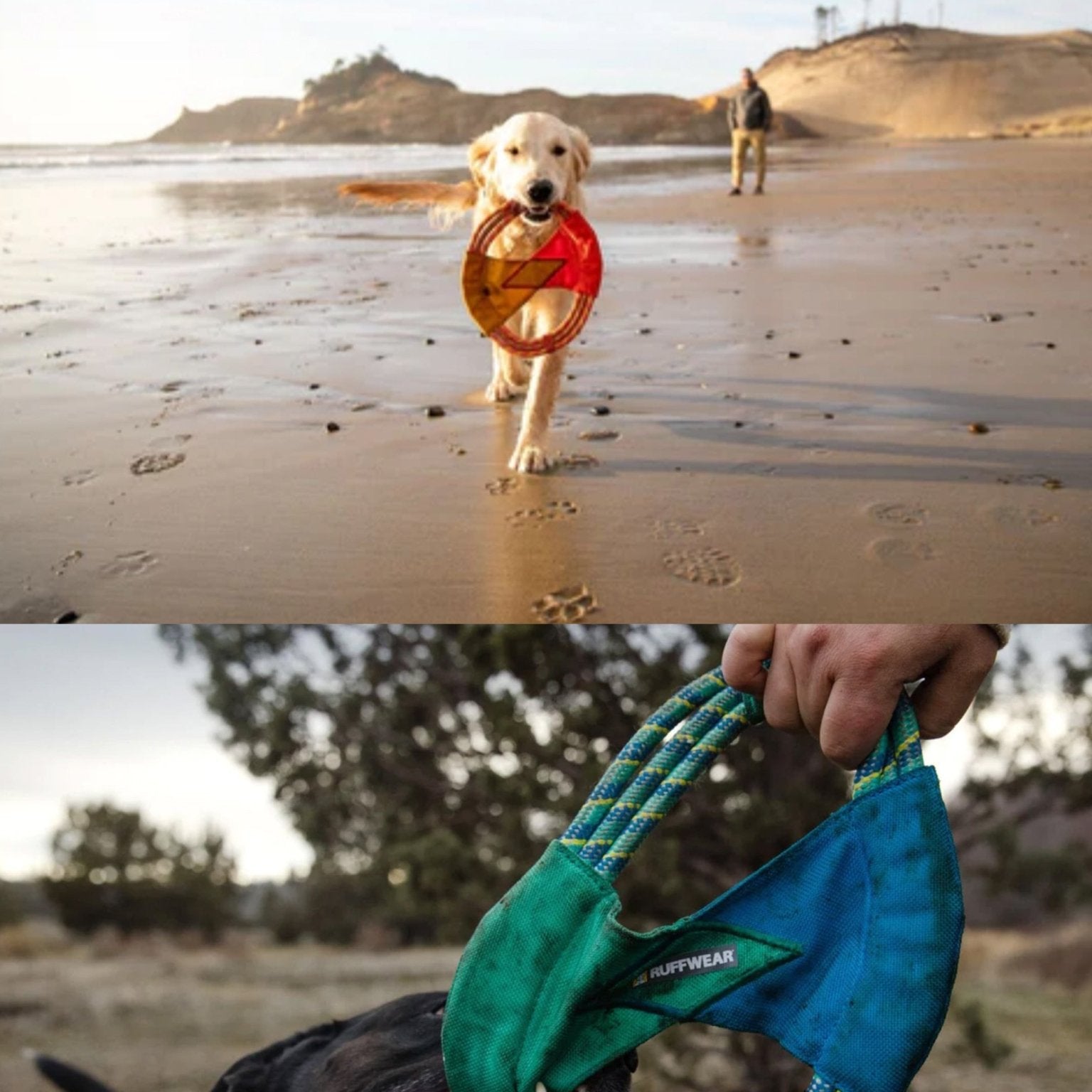 Ruffwear - Pacific Ring™ Toy - Dog toy - Fling, Fetch, Tug Toy - Pet toy