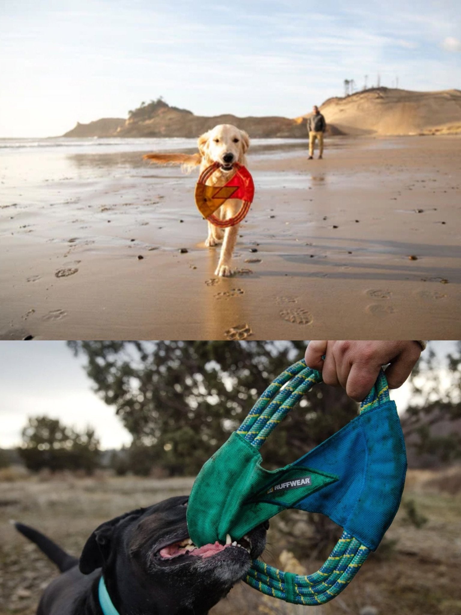 Ruffwear - Pacific Ring™ Toy - Dog toy - Fling, Fetch, Tug Toy - Pet toy