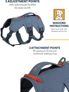 Ruffwear - Web Master Dog Harness, Padded, Multi - use, Anti - escape Dog Harness with lifting Handle, 2 Lead Attachments