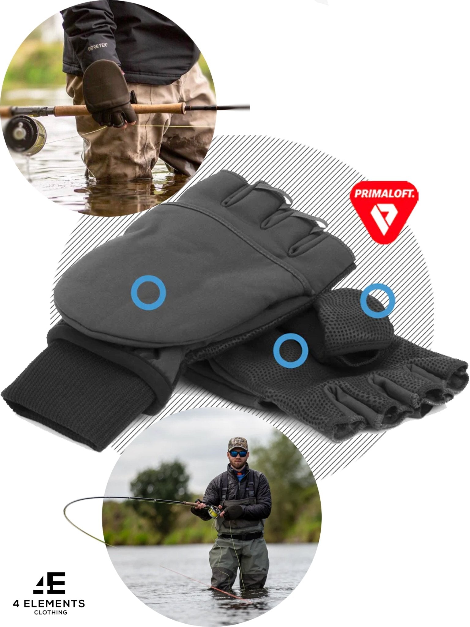 SealSkinz - Windproof Gloves / Cold Weather Convertible Mitt / Glove - Warpole