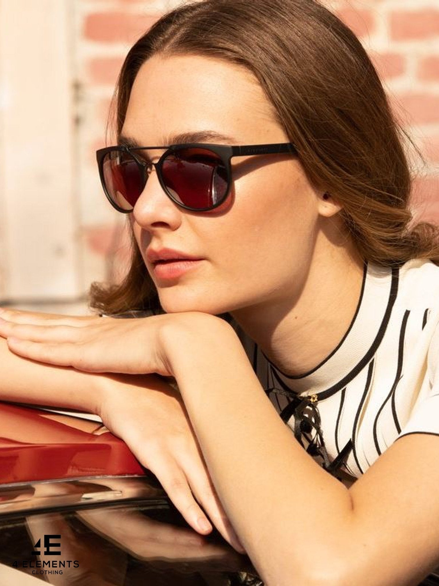 serengeti - Unisex Lerici Sunglasses - Shiny Tortoise/Satin Soft Gold