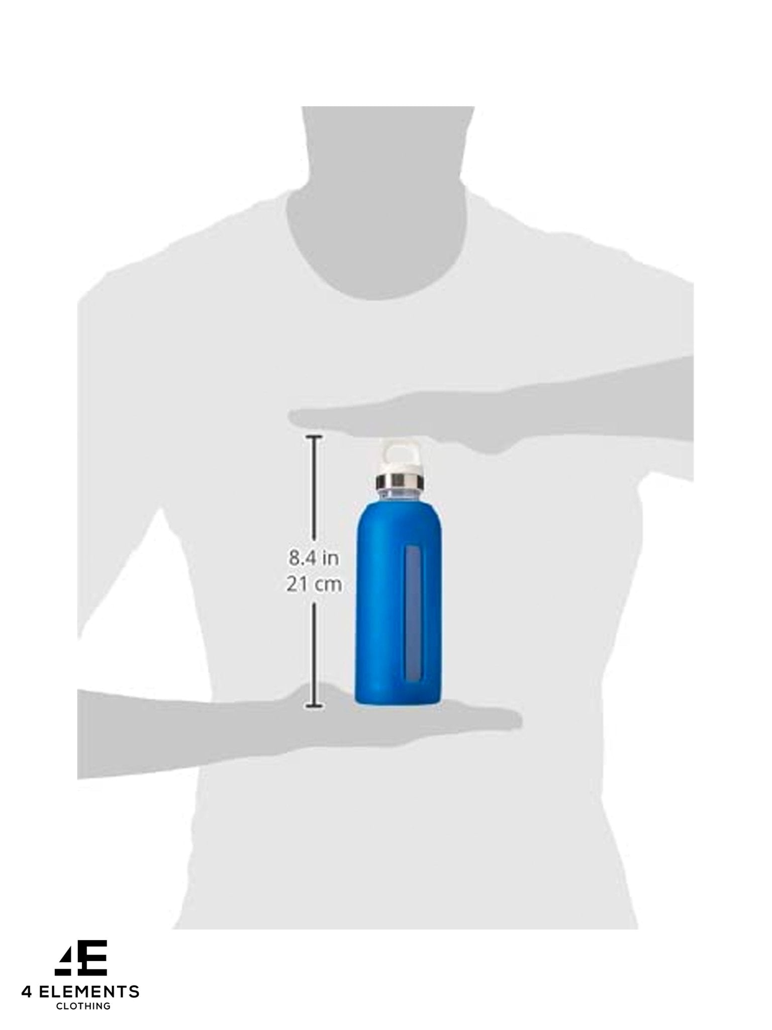 SIGG - Star Water Bottle, Leak - Proof Glass Bottle, Heat - Resistant with Silicone Case