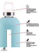 SIGG - Star Water Bottle, Leak - Proof Glass Bottle, Heat - Resistant with Silicone Case