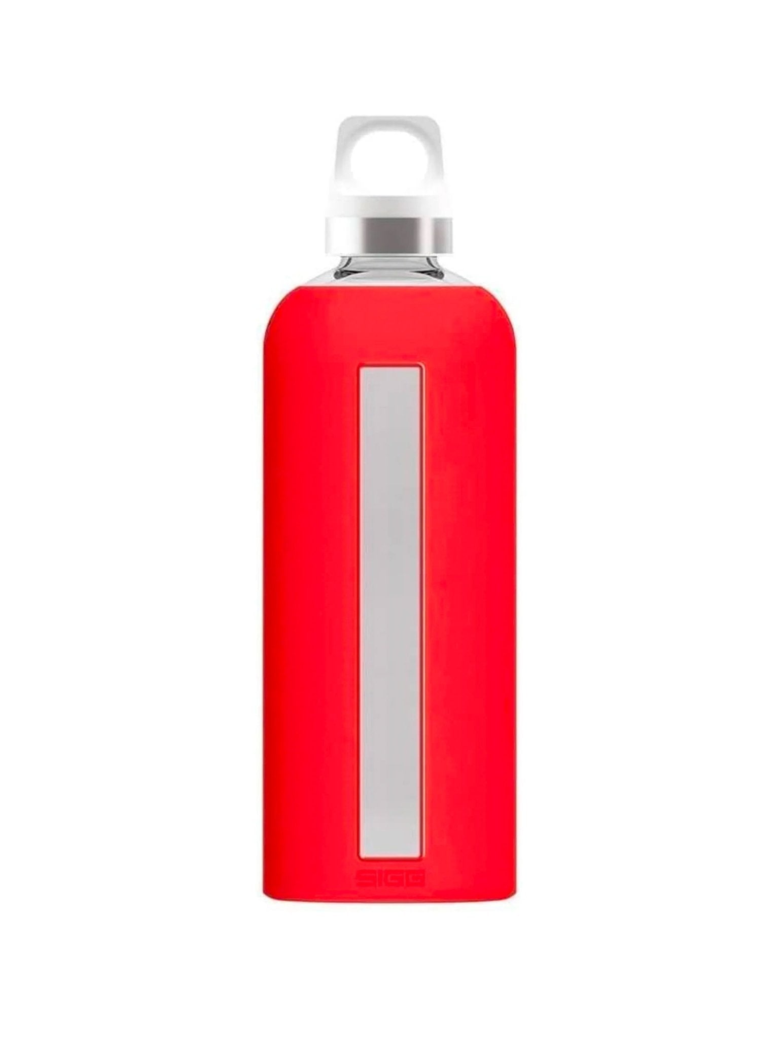 SIGG - Star Water Bottle, Leak - Proof Glass Bottle, Heat - Resistant with Silicone Case