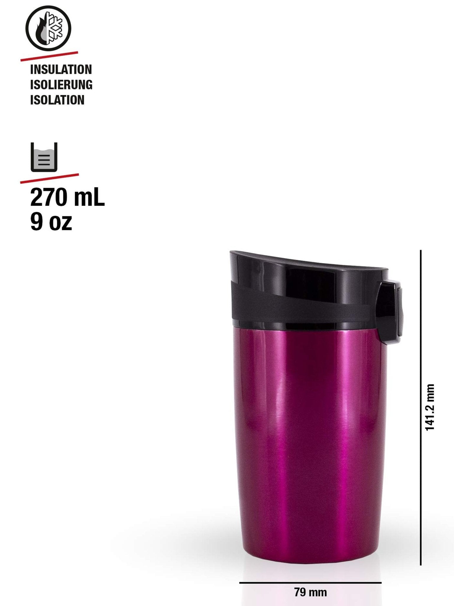 SIGG - Travel Mug / Coffee travel cup Miracle Berry 0.27L