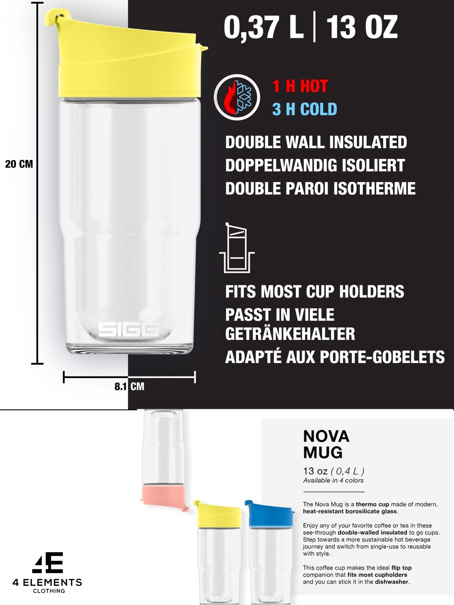 4elementsclothingSiggSIGG - Travel Mug Nova Ultra Coffee Thermo Cup 0.37 LWater Bottles8834.10