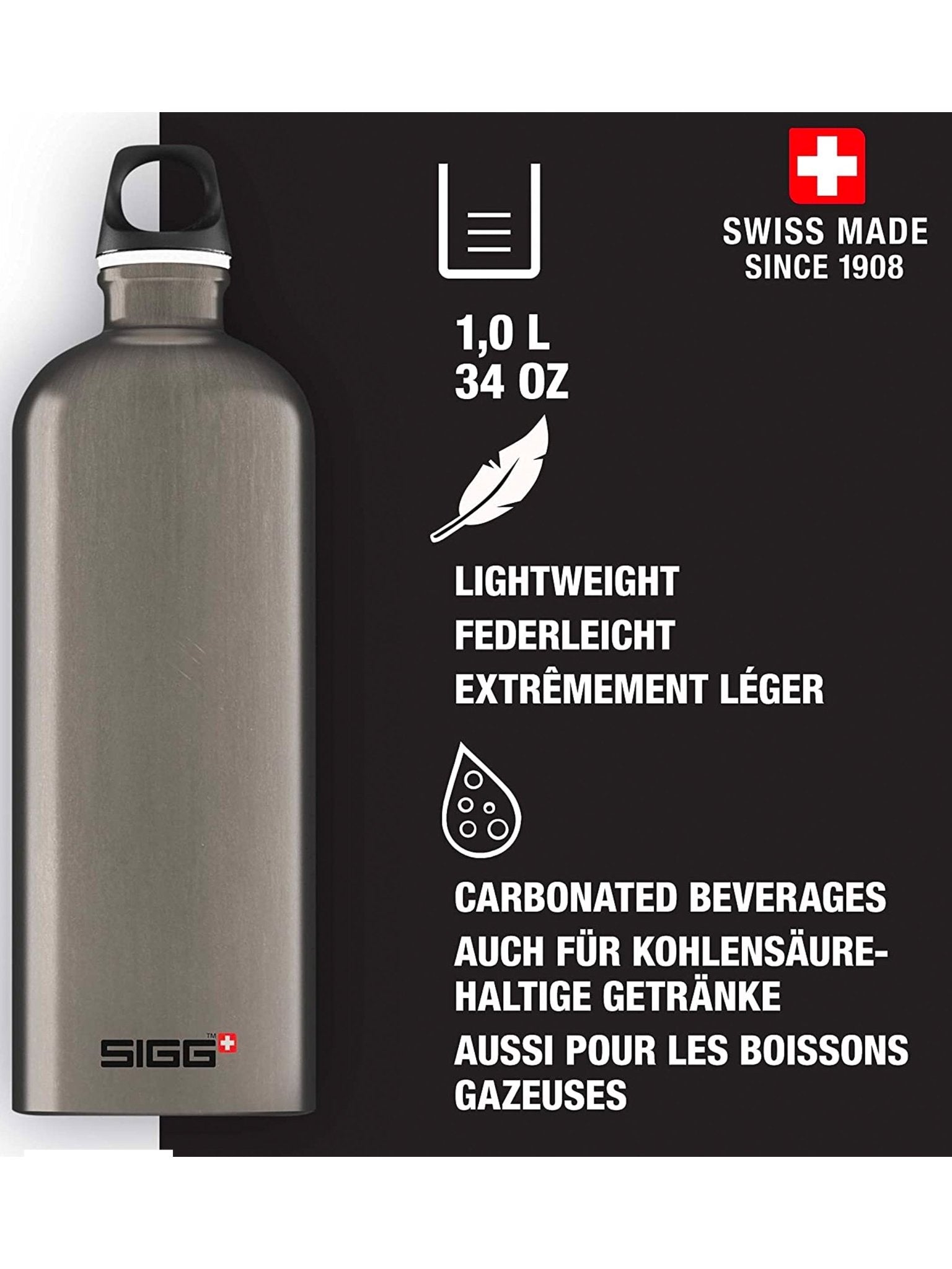 SIGG - Traveller Water bottle & Flask MyPlanet Lighter Plain Water Bottle