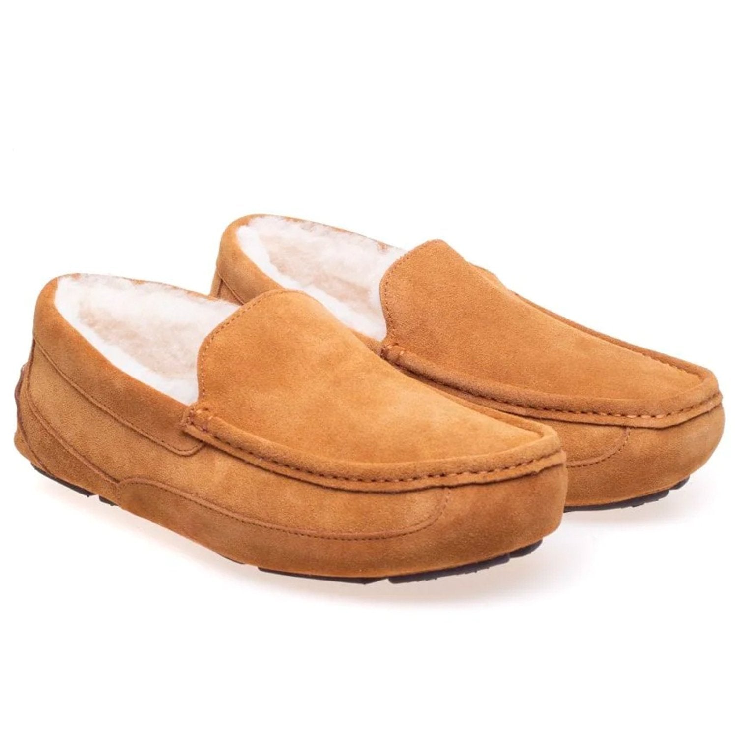 4elementsclothingSteptronicSteptronic - Marlow Leather / Suede Mens Slippers & House shoesShoesMarlow - Ginger - 41