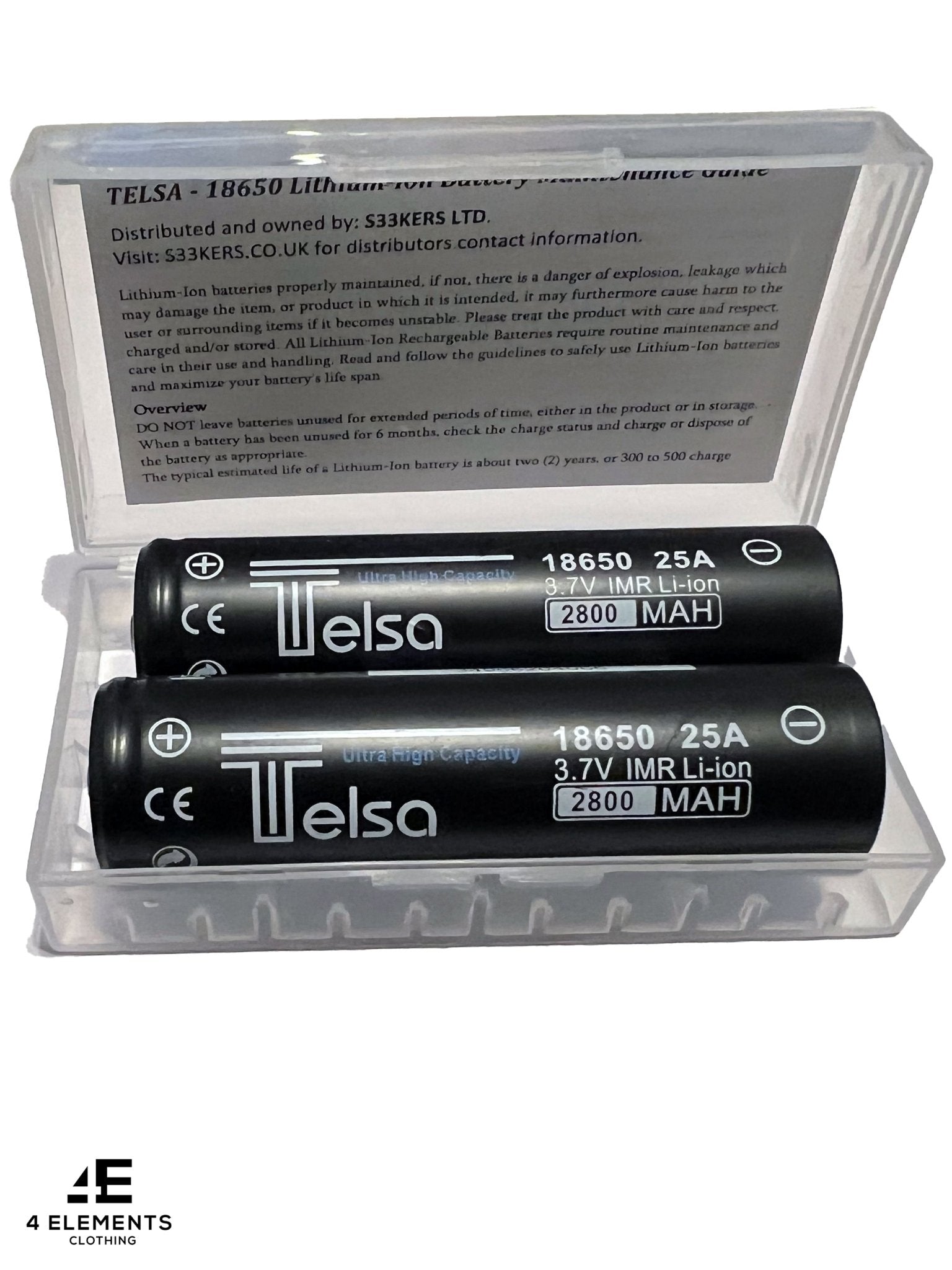 Telsa - Waterproof Zoom Aluminium LED Tactical Torch Flashlight - Free 2 x 18650 Batteries & USB Charger