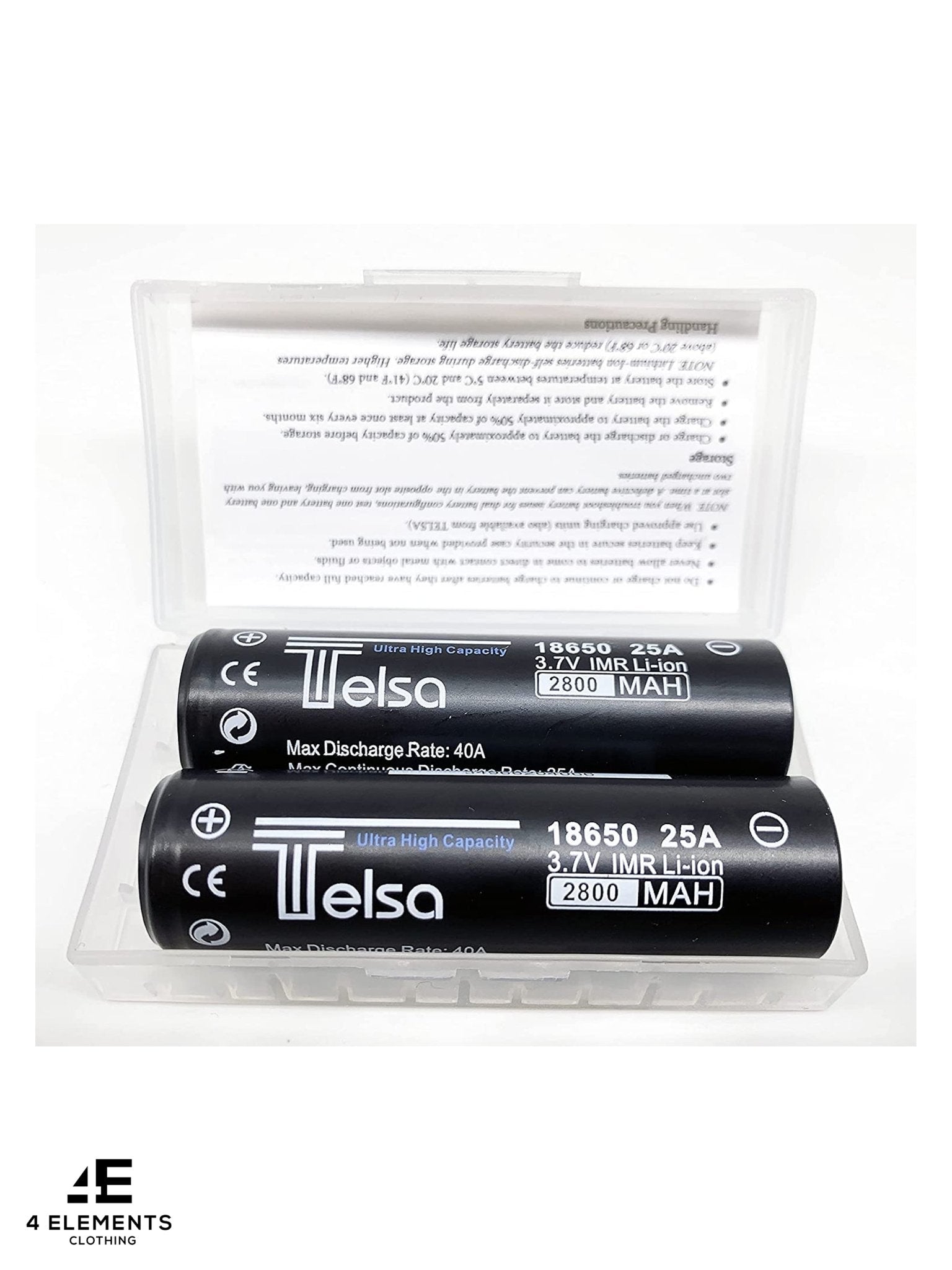 Telsa - Waterproof Zoom Aluminium LED Tactical Torch Flashlight - Free 2 x 18650 (Button Top) Batteries