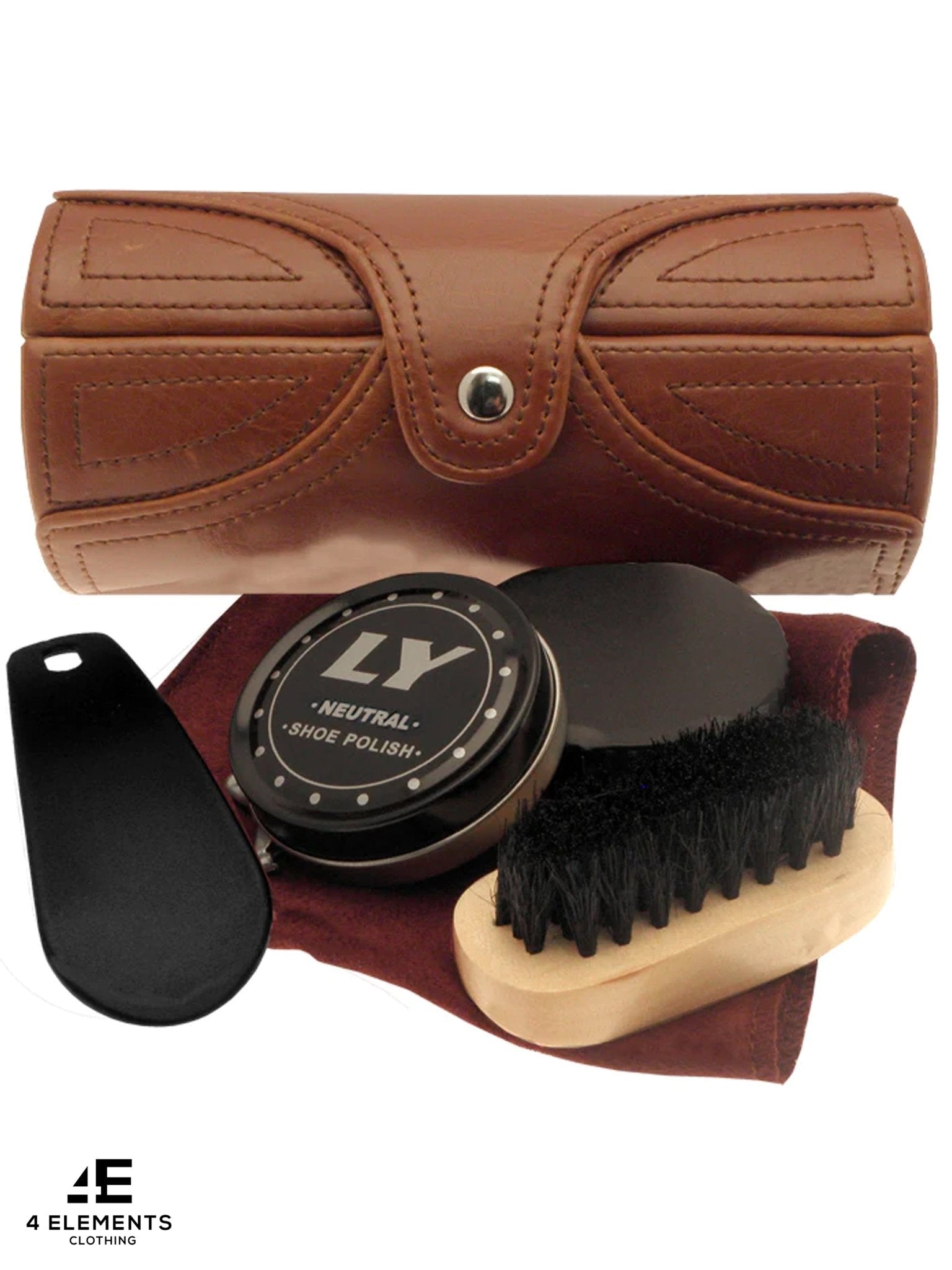 The British Bag Company British Bag Company 5 Piece Barrel Shoe cleaning and care Kit 4elementsclothing