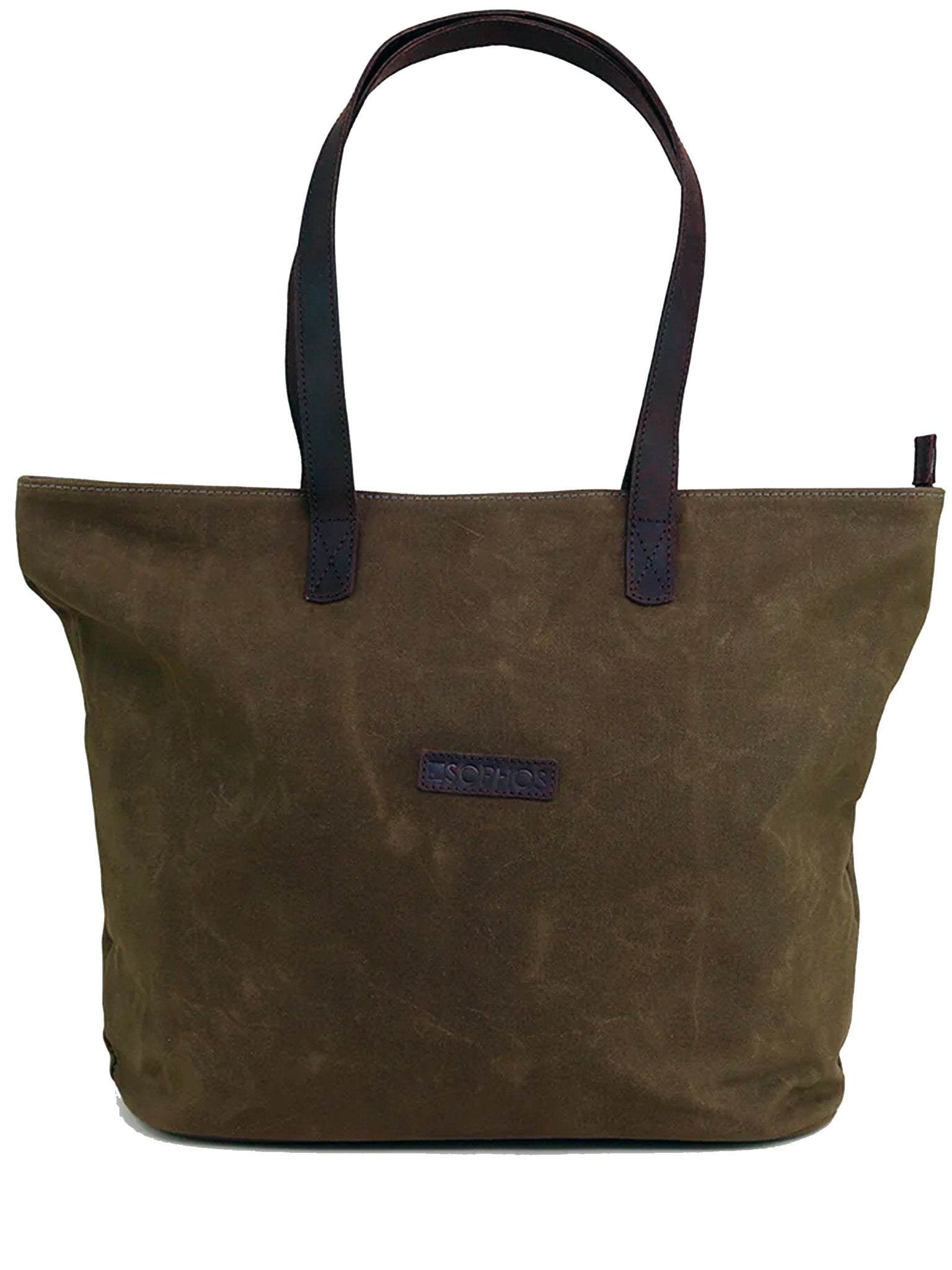 4elementsclothingThe British Bag CompanyBritish Bag Company - Waxed Canvas Tote Bag - Premium weight leather trim tote bagBag795108