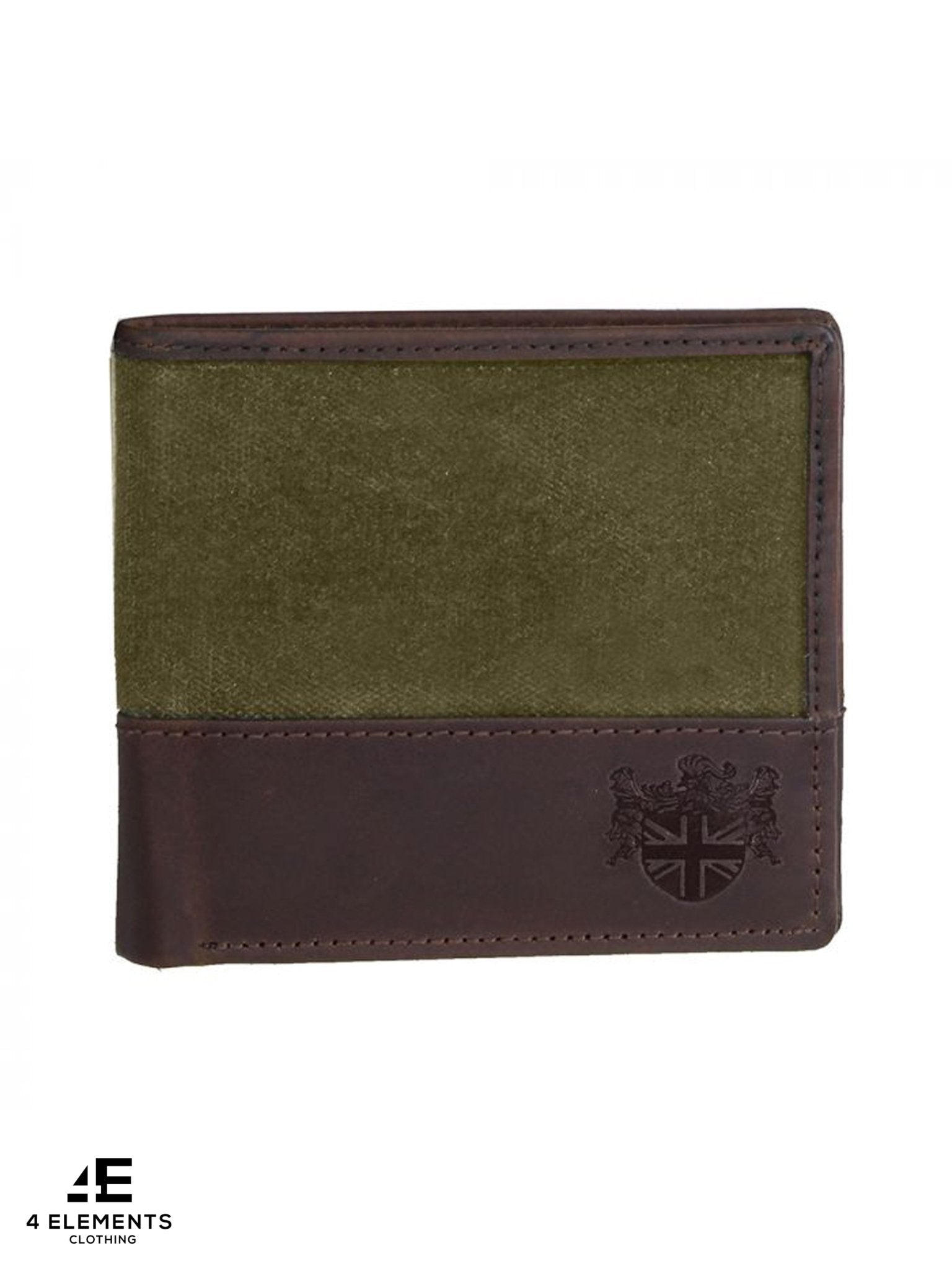The British Bag Company - Navigator Brown Waxed Canvas Wallet