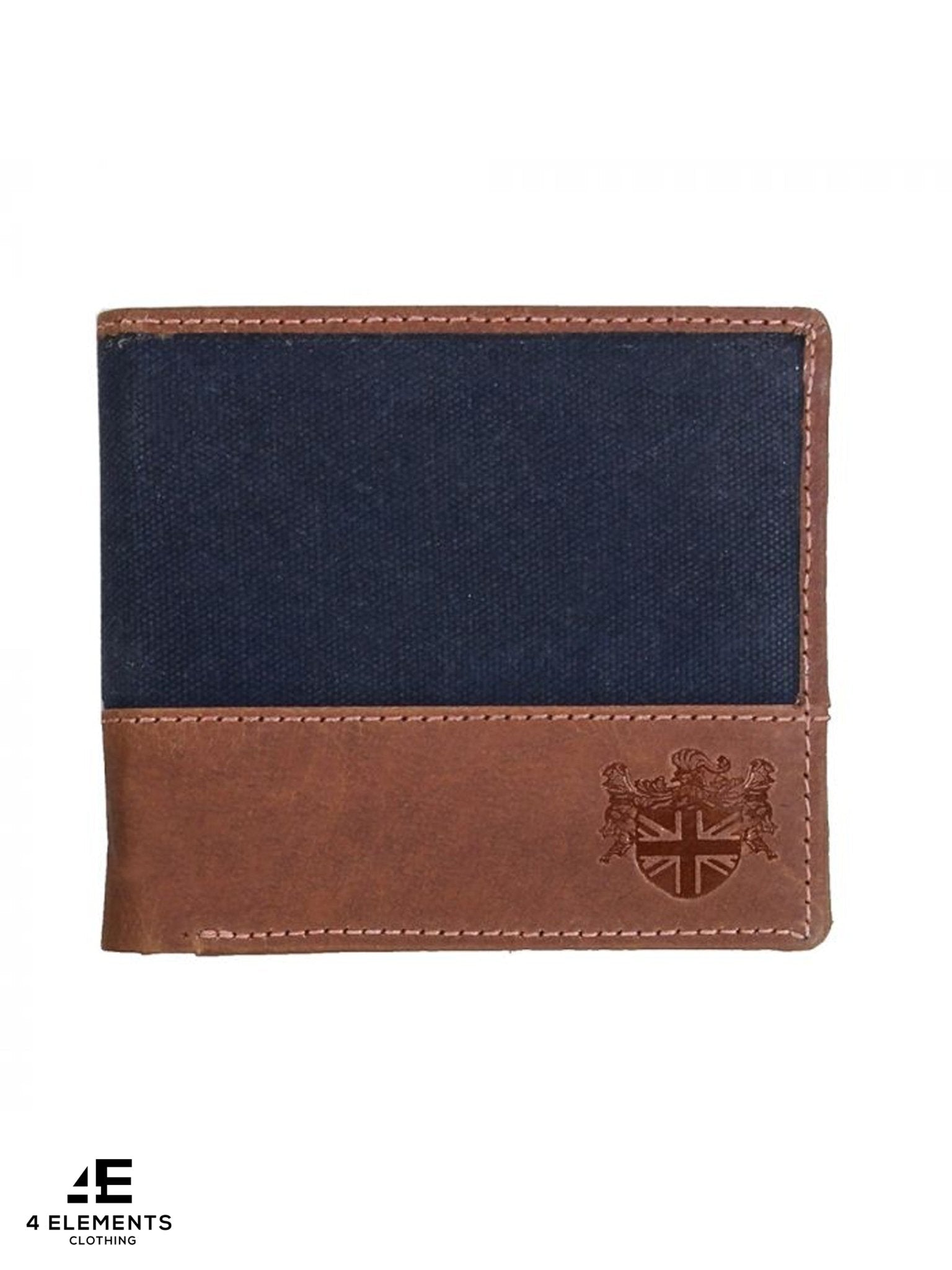 The British Bag Company - Navigator Brown Waxed Canvas Wallet
