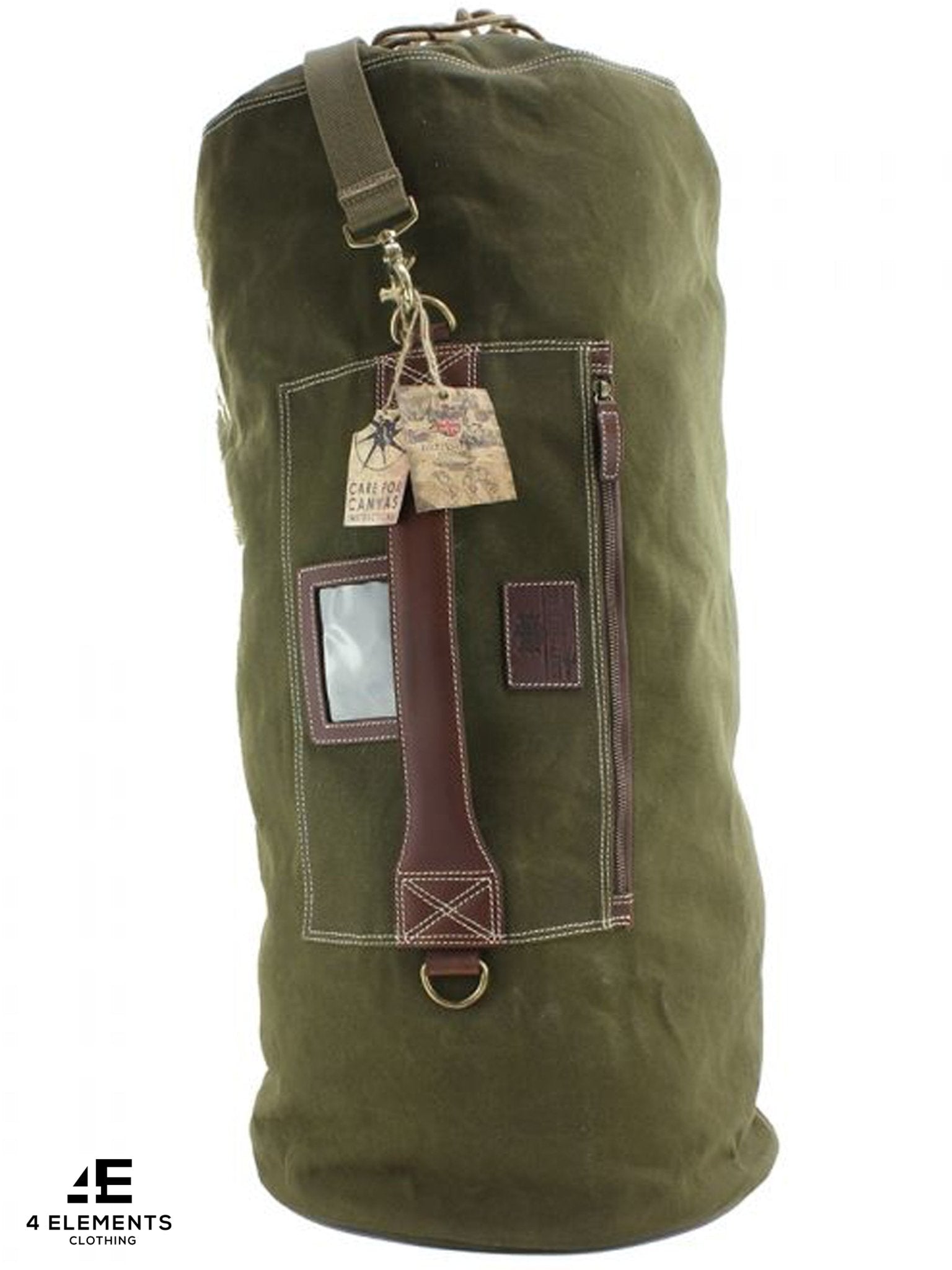 4elementsclothingThe British Bag CompanyThe British Bag Company - Navigator Khaki Waxed Canvas Kit BagBag710009