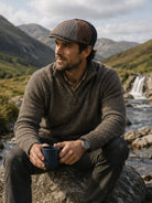4 Elements Mens Shelby / Gatsby Cap Wool Tweed Hat Baker Boy 8 Panels 4 Elements Clothing Hats