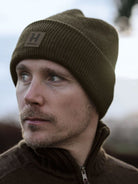 Härkila Annaboda WSP knit beanie in willow green, view 3