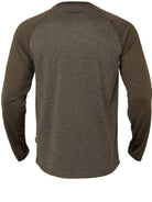 Härkila Kodiak CleverWool men's long sleeve T-shirt in dark hunting green, view 3