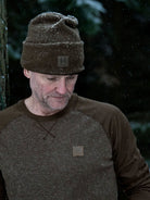 Härkila Kodiak CleverWool men's long sleeve T-shirt in dark hunting green, view 1