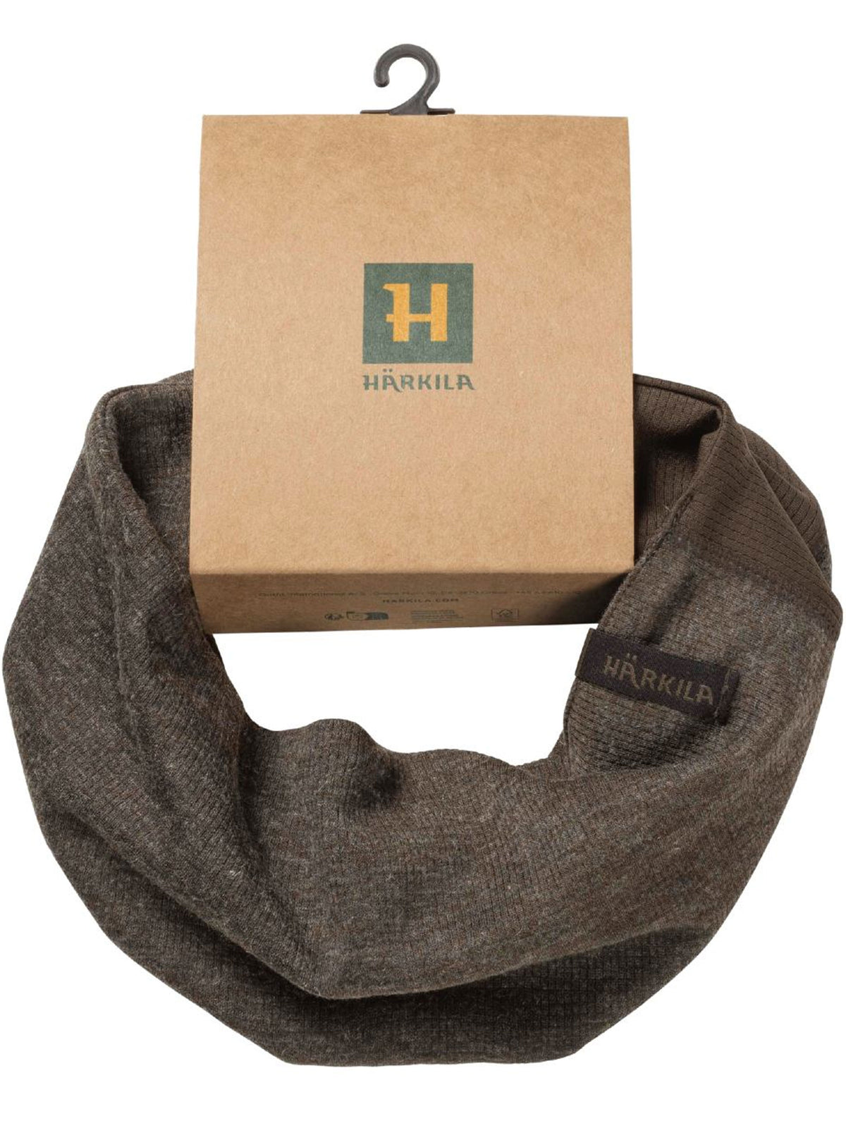 Härkila Kodiak CleverWool neck gaiter in dark hunting green, view 4
