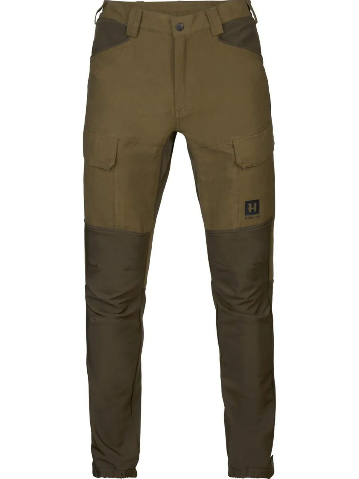 Härkila Scandinavian Trousers mens stretch hunting trousers – front view with thigh cargo pockets