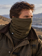 Seeland Spur neck gaiter 2 pack - hunting snood in pine green and orange blaze