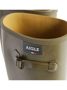 Aigle Cessac Khaki Rubber welly boots / Wellington boots / mens wellies Aigle