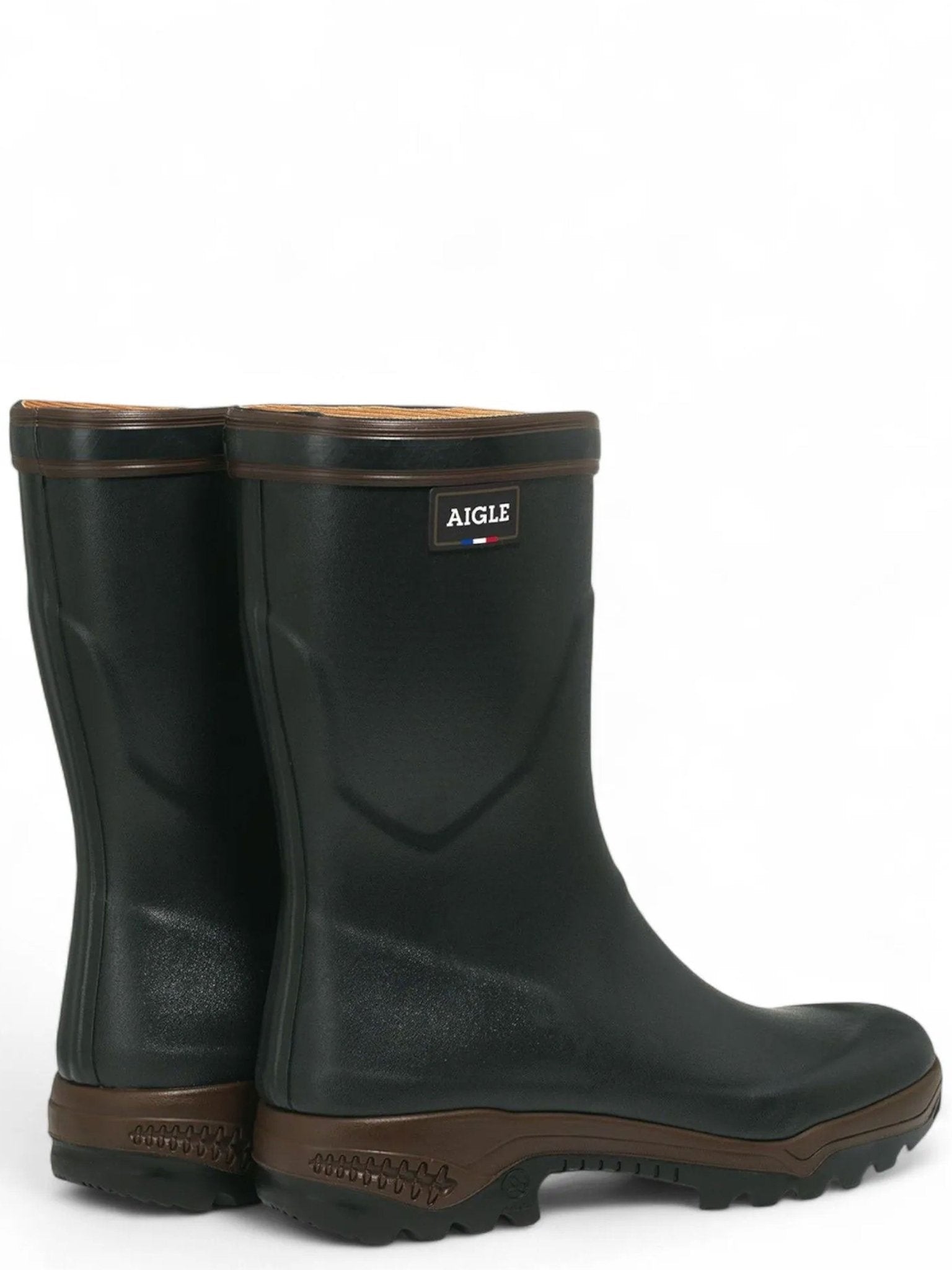 Aigle Parcours 2 Bottillon mid height Khaki Rubber welly boots / Wellington boots / wellies Aigle
