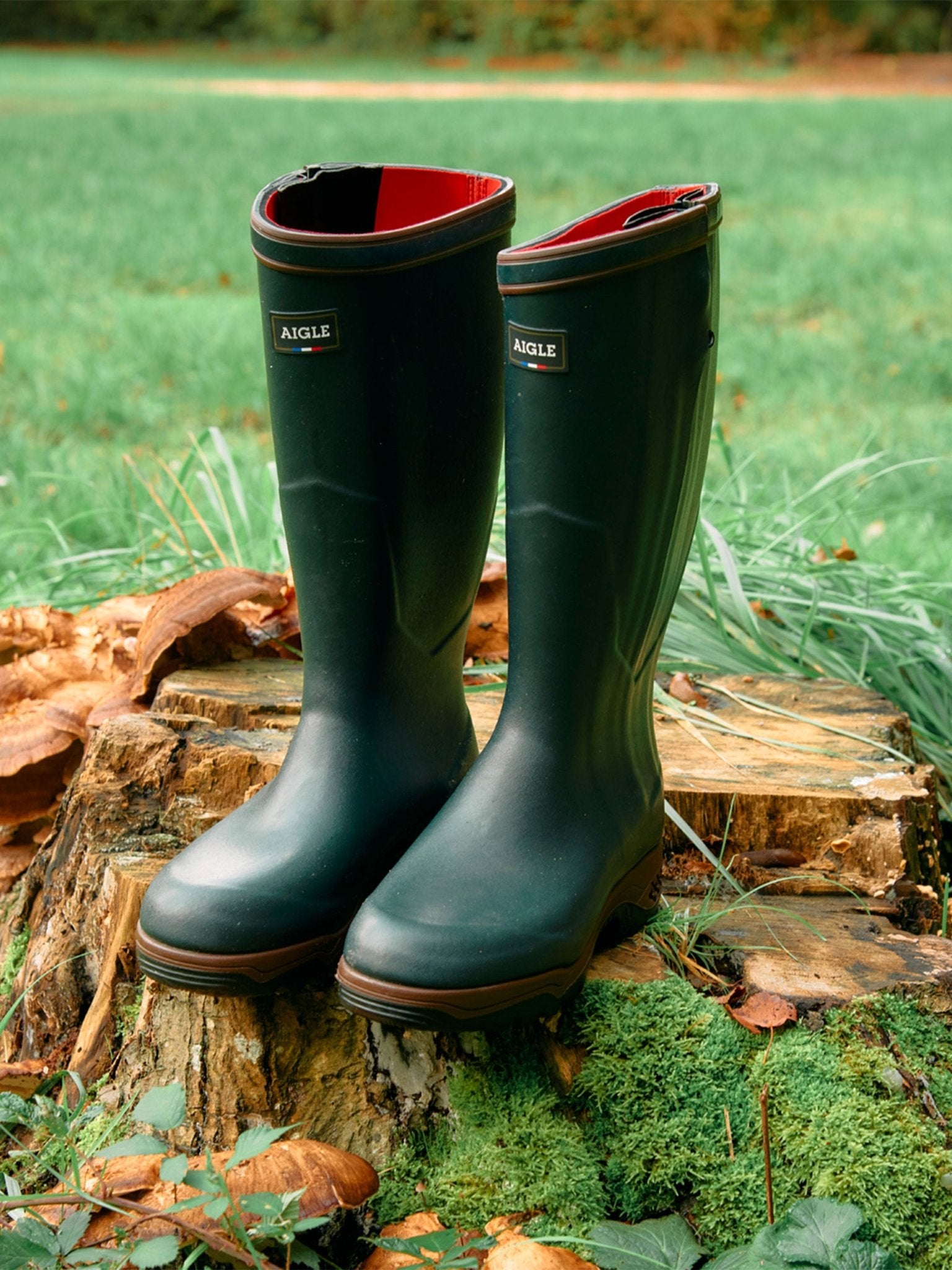 Aigle - PARCOURS 2 ISO Open with waterproof zip neoprene lined Rubber boots / Wellington boots / wellies Aigle