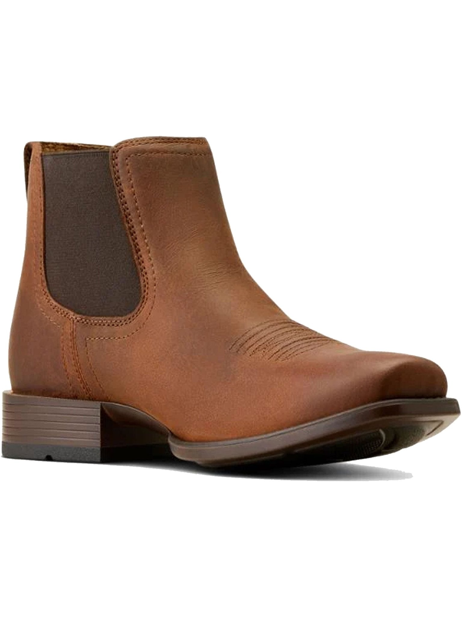 Ariat Booker Ultra Square Toe Western Boots – Men’s Leather Chelsea Boots Ariat Boots
