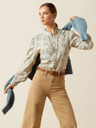 Ariat - Cricklade Blouse Ladies Long Sleeve / womens shirt printed Ariat