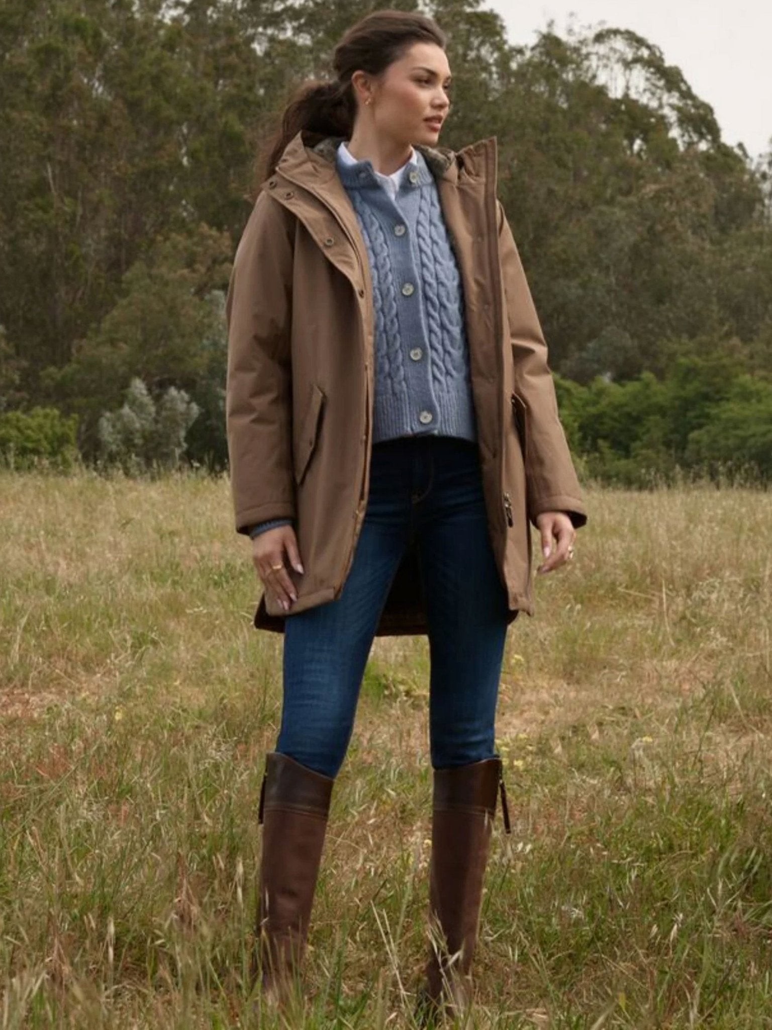 Ariat Ladies Waterproof boots Windsor tall - Tobacco Brown Ariat Boots