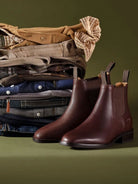 Ariat Mens Premium Beckford Chelsea Boot / Dealer boot Leather Pull-On Boots Ariat Boots