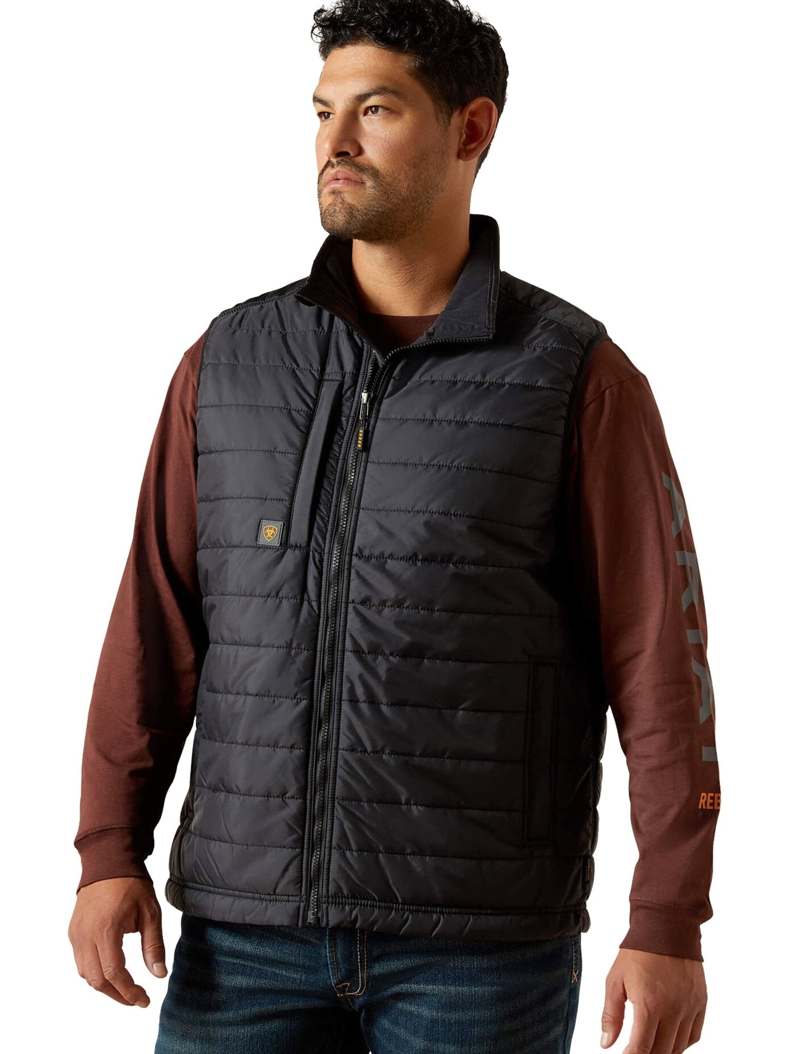 Ariat - Mens Rebar Cordura Ripstop Lightweight Insulated Gilet / Vest / mens waistcoat Ariat