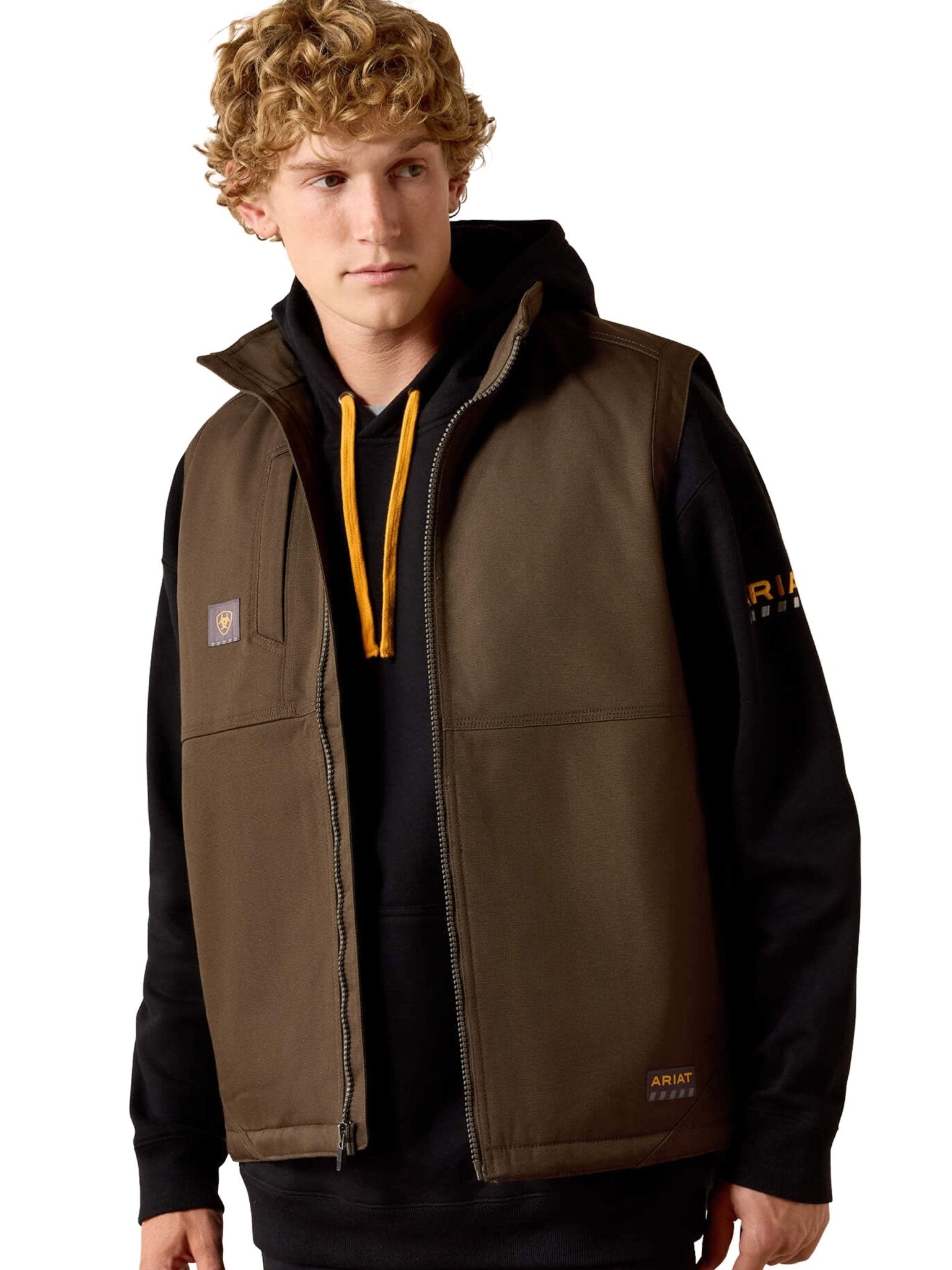 Ariat - Mens Rebar DuraCanvas Gilet / Vest / Water resistant mens waistcoat Ariat