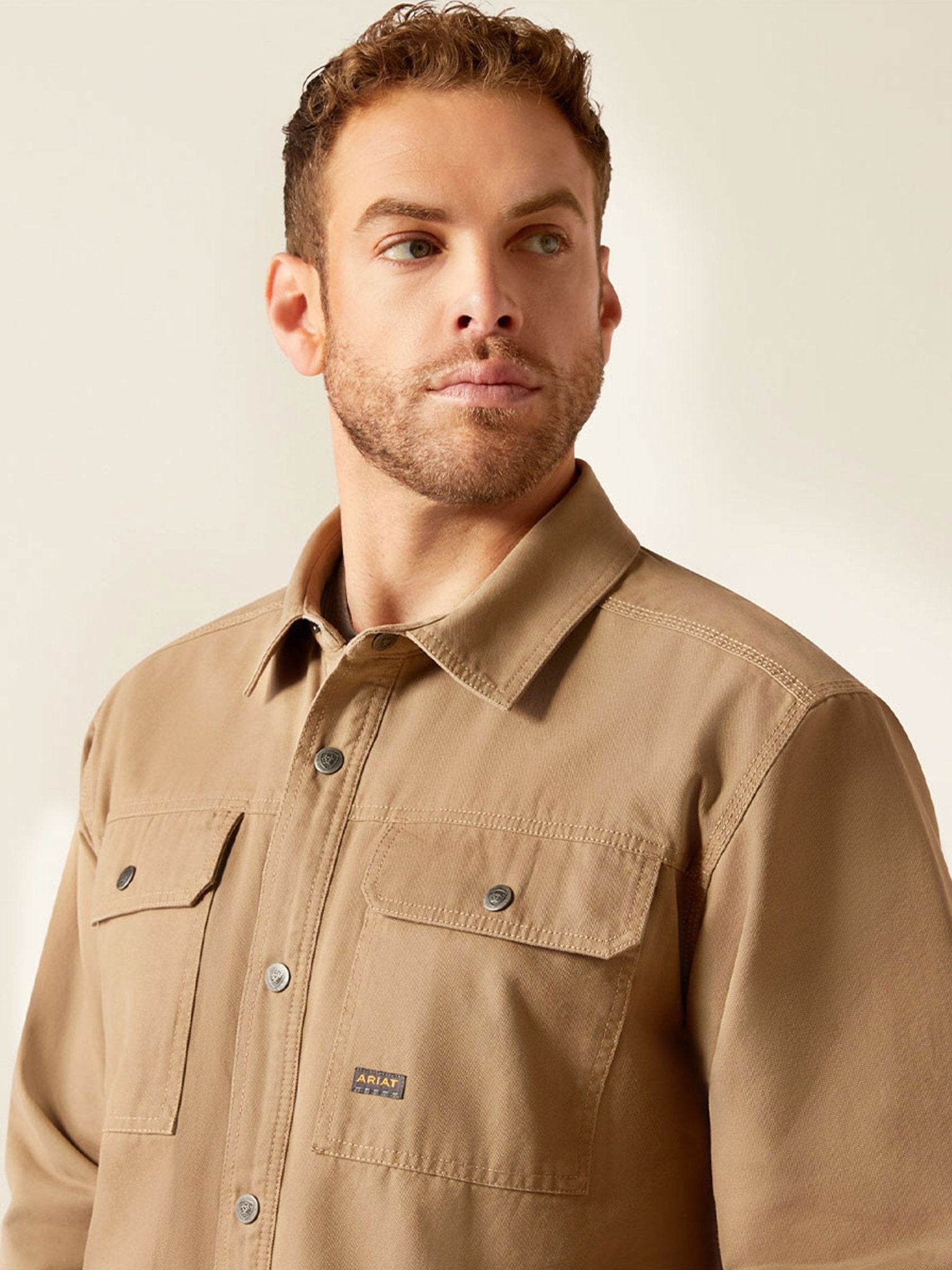 Ariat Rebar Mens Canvas Shirt Jacket – Durable Canvas Work Shacket Ariat Coats & Jackets