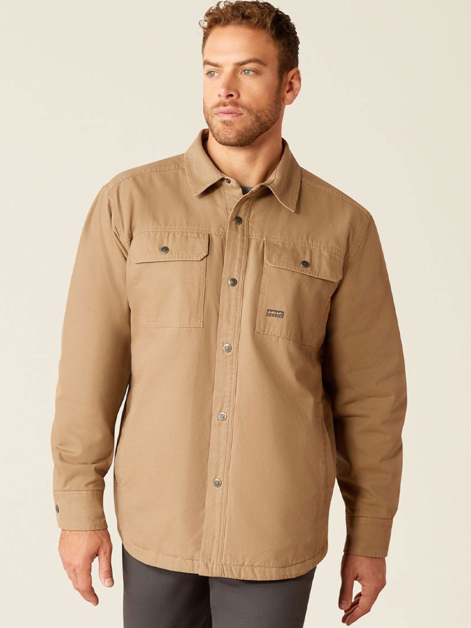 Ariat Rebar Mens Canvas Shirt Jacket – Durable Canvas Work Shacket Ariat Coats & Jackets