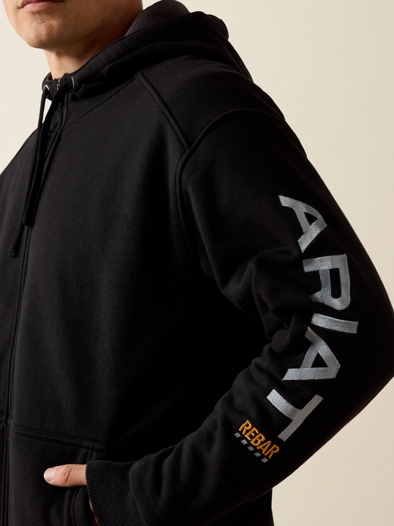 Ariat Rebar Mens Water Repellent Fleece Lined Hoodie - Work & Outdoor Ariat Fleece & Gilet