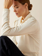 Ariat - Womens Aldergate Cotton Sweater - Fine gauge Ladies pullover / Jumper Ariat