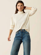 Ariat - Womens Aldergate Cotton Sweater - Fine gauge Ladies pullover / Jumper Ariat