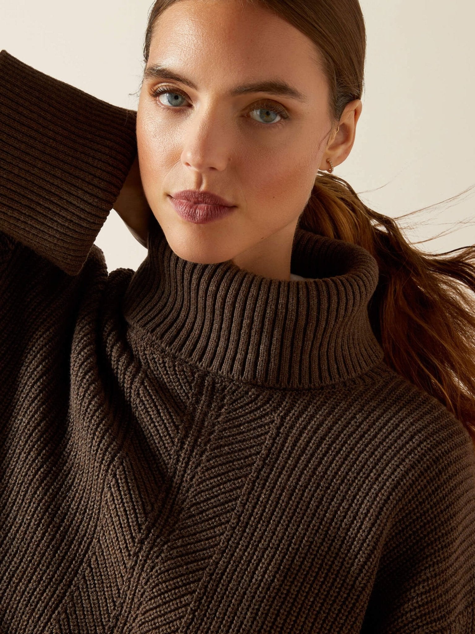 Ariat - Womens Lendal Wool / Cotton Sweater - Turtle Neck Ladies pullover / Jumper Ariat