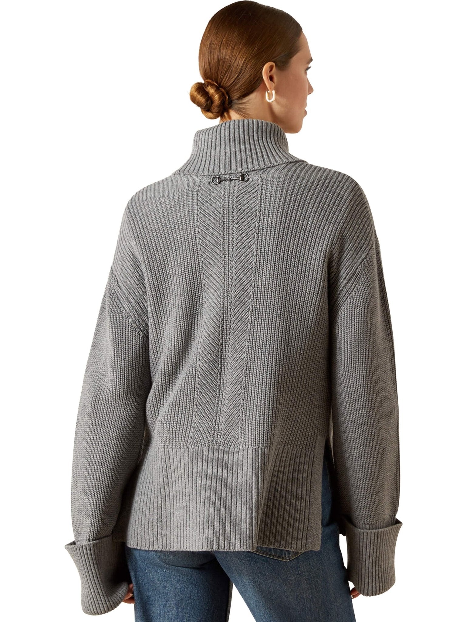 Ariat - Womens Lendal Wool / Cotton Sweater - Turtle Neck Ladies pullover / Jumper Ariat