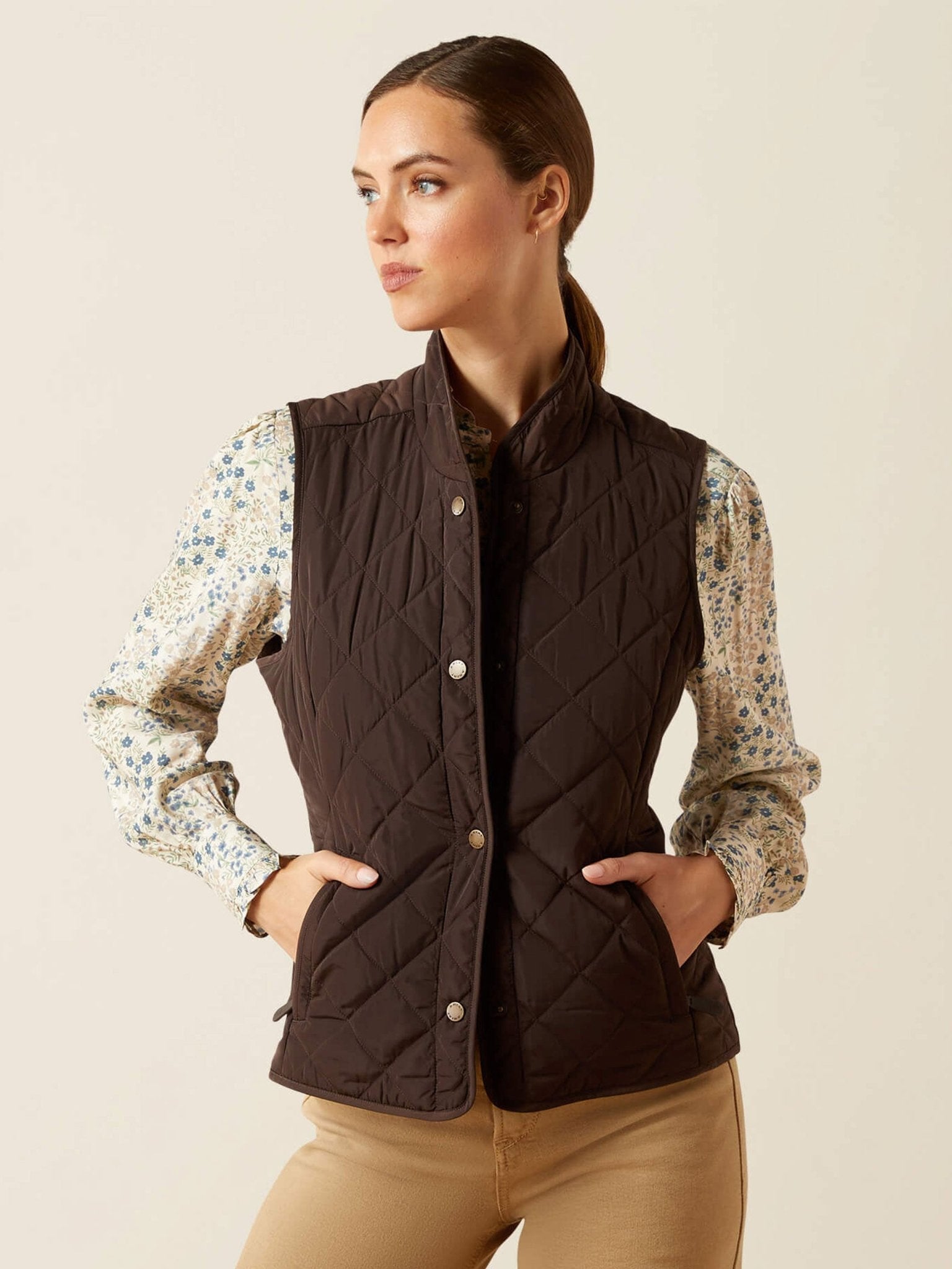 Ariat - Woodside Quilted Ladies Gilet - Womens bodywarmers / Waistcoat / Vest Ariat