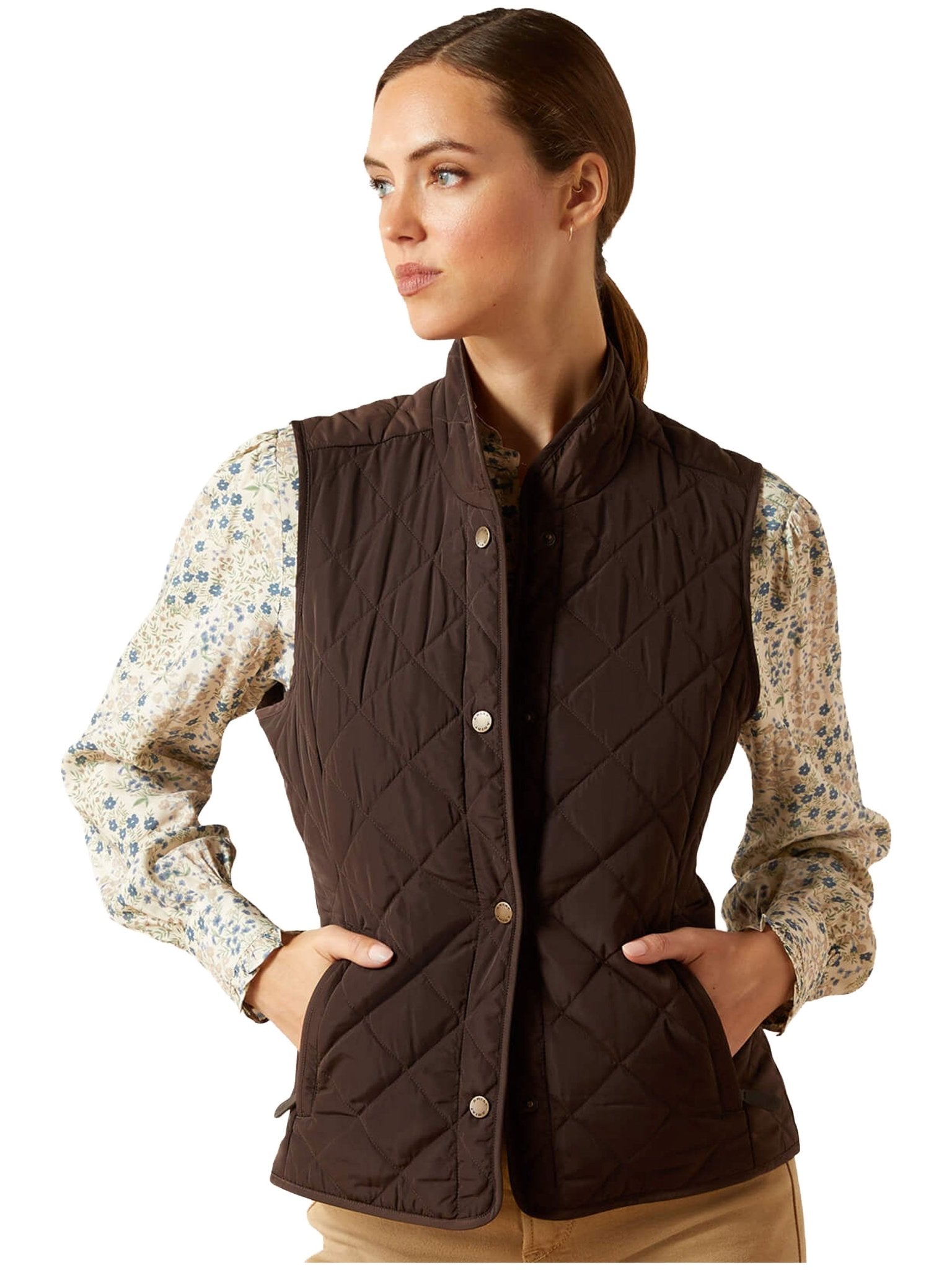 Ariat - Woodside Quilted Ladies Gilet - Womens bodywarmers / Waistcoat / Vest Ariat