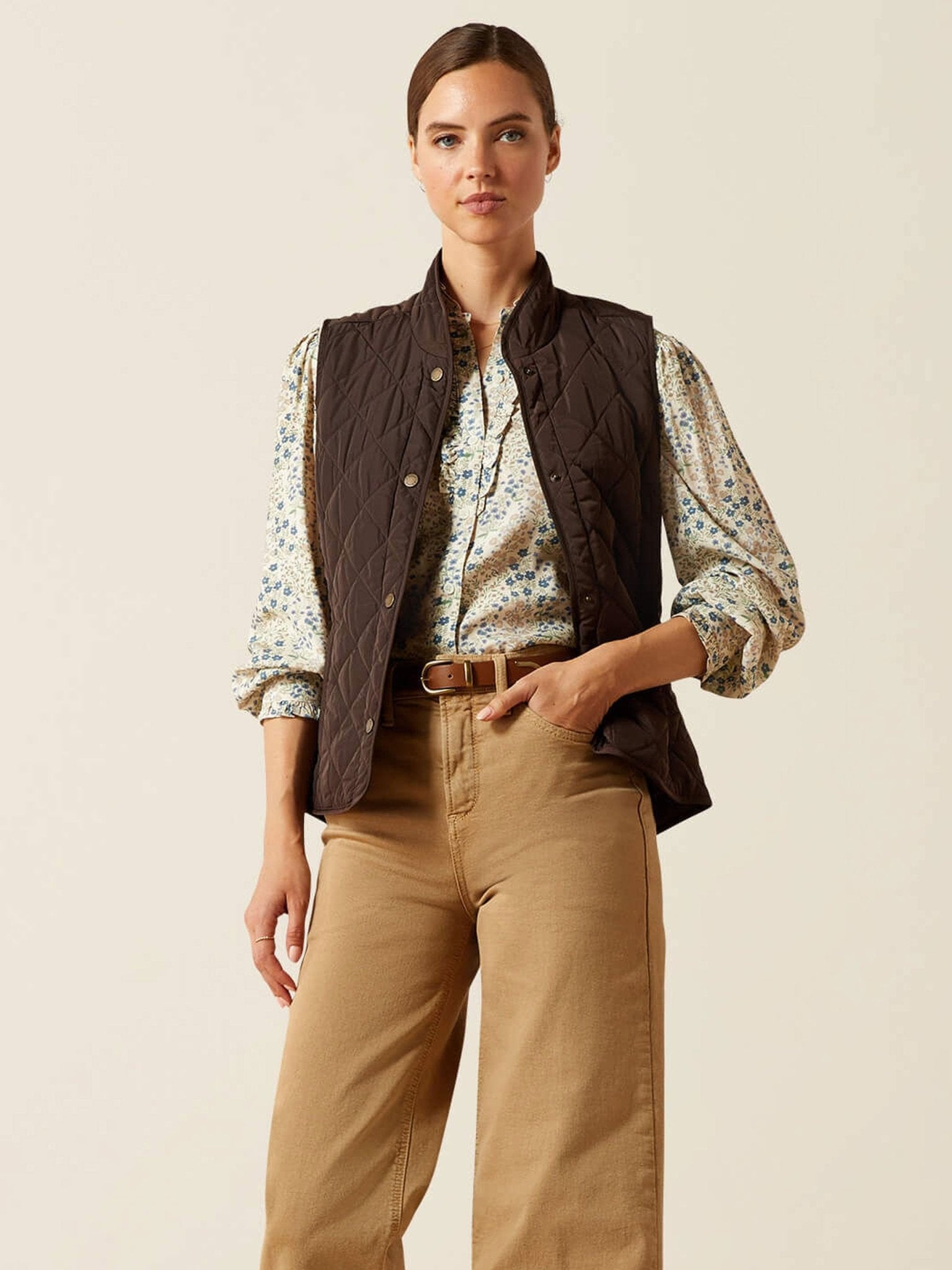 Ariat - Woodside Quilted Ladies Gilet - Womens bodywarmers / Waistcoat / Vest Ariat