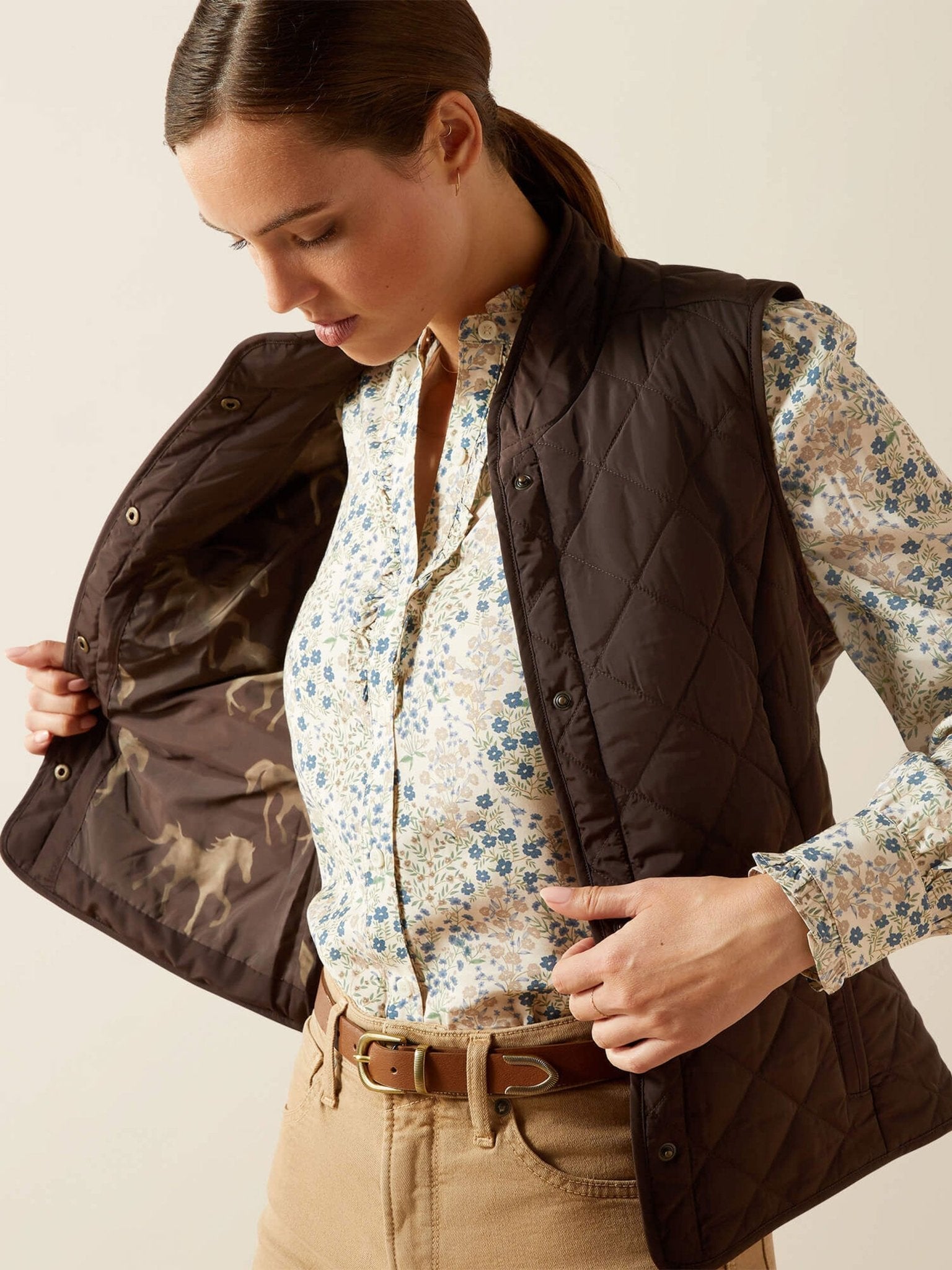Ariat - Woodside Quilted Ladies Gilet - Womens bodywarmers / Waistcoat / Vest Ariat