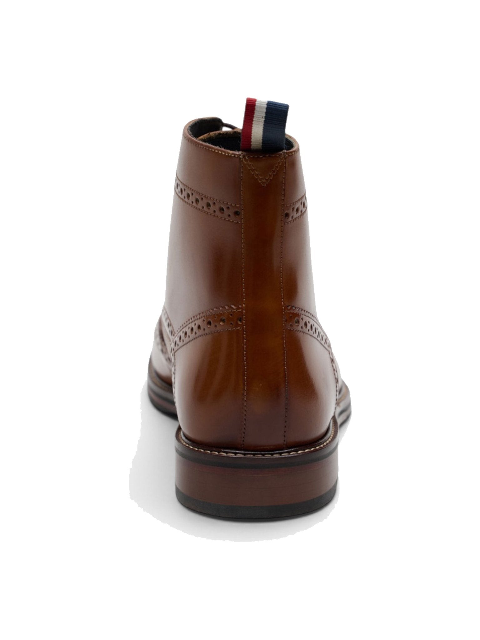 Ben Sherman Alfred Mens Lace Up Brogue Boots - Crafted Burnished Leather Ben Sherman Boots